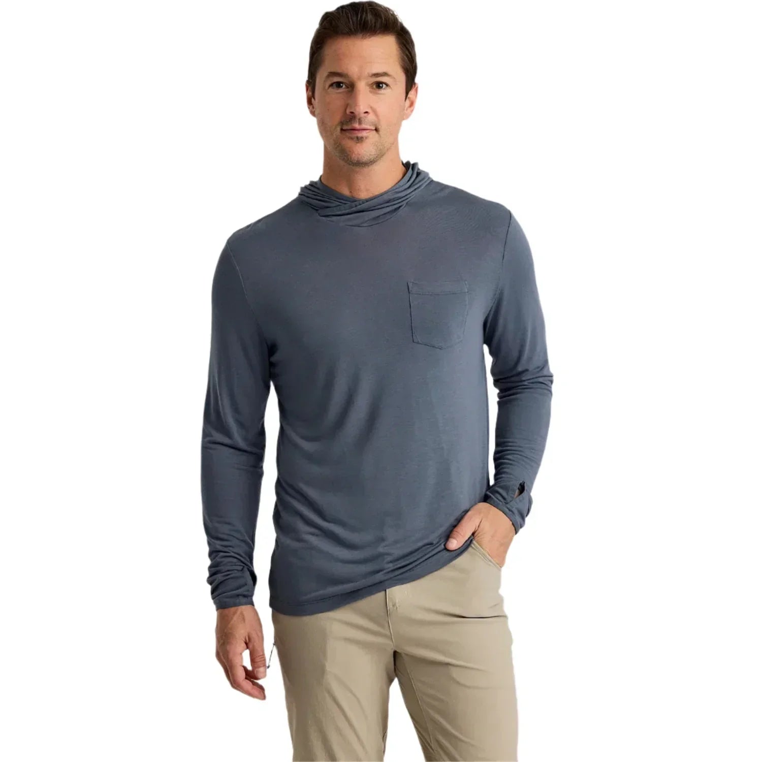 Men’s Bamboo Lightweight Hoodie Free Fly Apparel - STORM