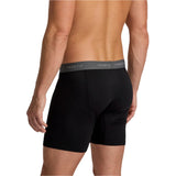 Men’s Bamboo Motion Boxer Brief Free Fly Apparel - BLACK / S