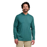 Men’s Bamboo Shade Hoody Free Fly Apparel - HEATHER SEA