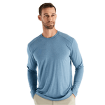 Men’s Bamboo Shade Long Sleeve Free Fly Apparel - HEATHER