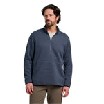 Men’s DownValley Quarter Zip Free Fly Apparel - STORM CLOUD