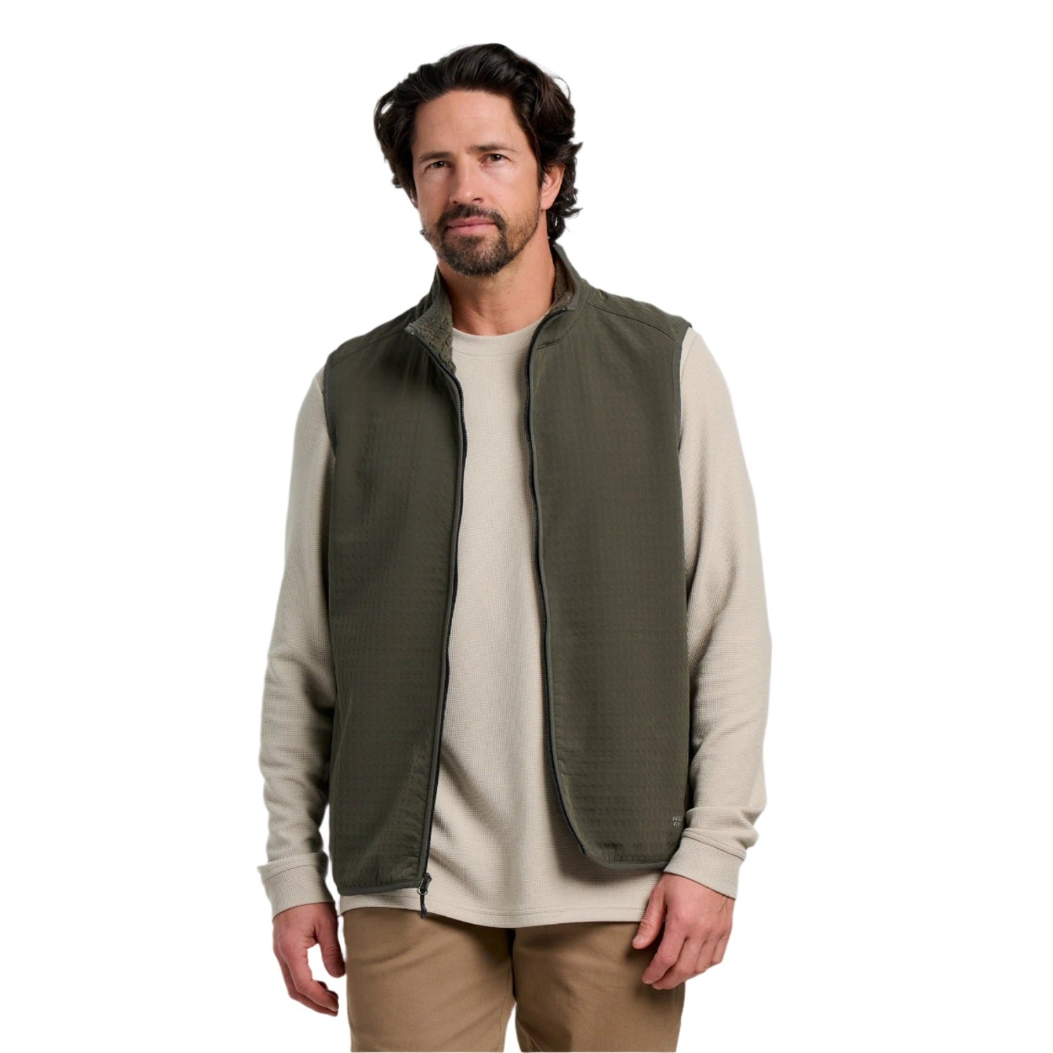 Men’s Gridback Fleece Vest Free Fly Apparel - DARK FOREST