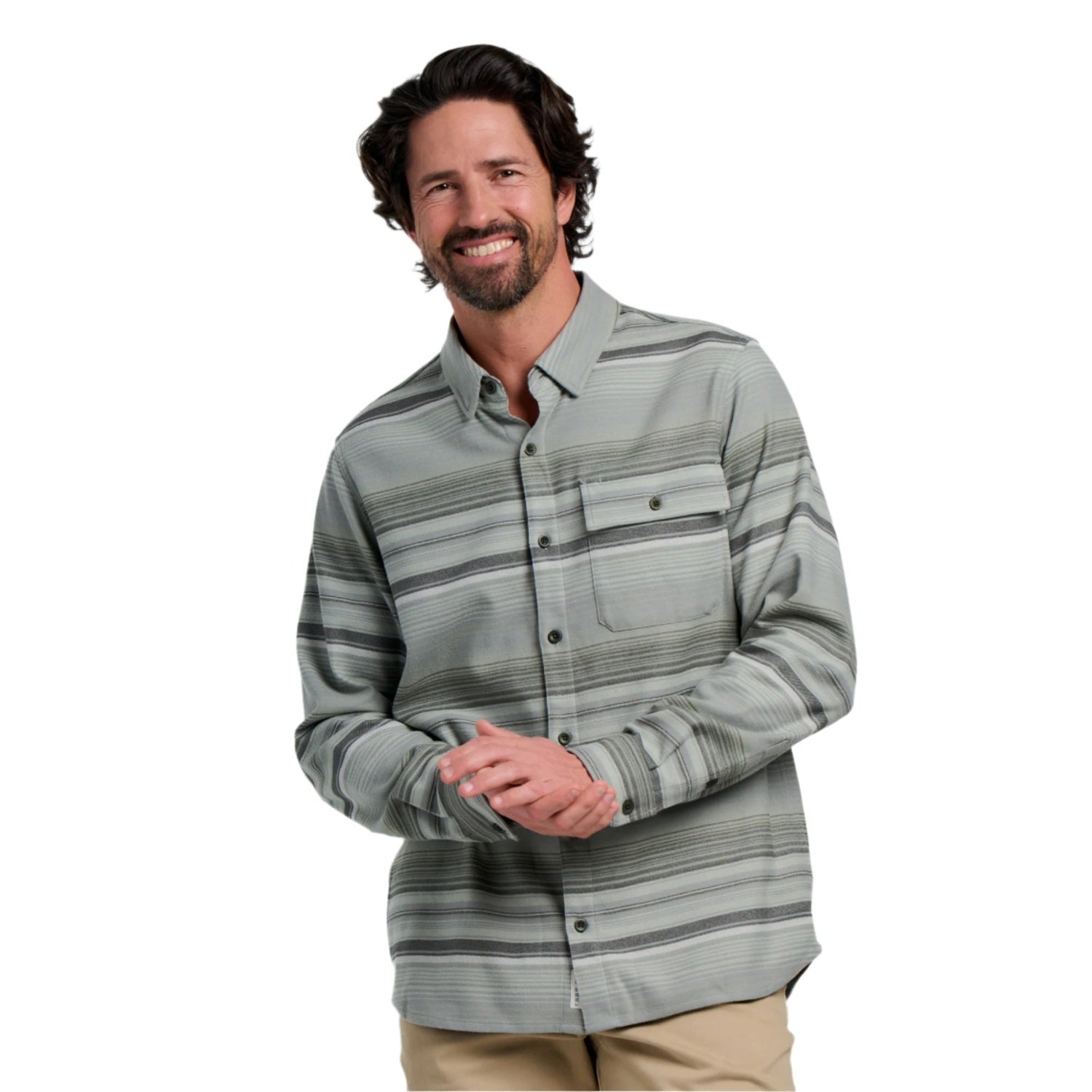 Men’s Seawool Flannel Shirt Free Fly Apparel - SAGEBRUSH