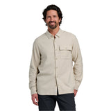 Men’s Seawool Flannel Shirt Free Fly Apparel - SANDSTONE / S