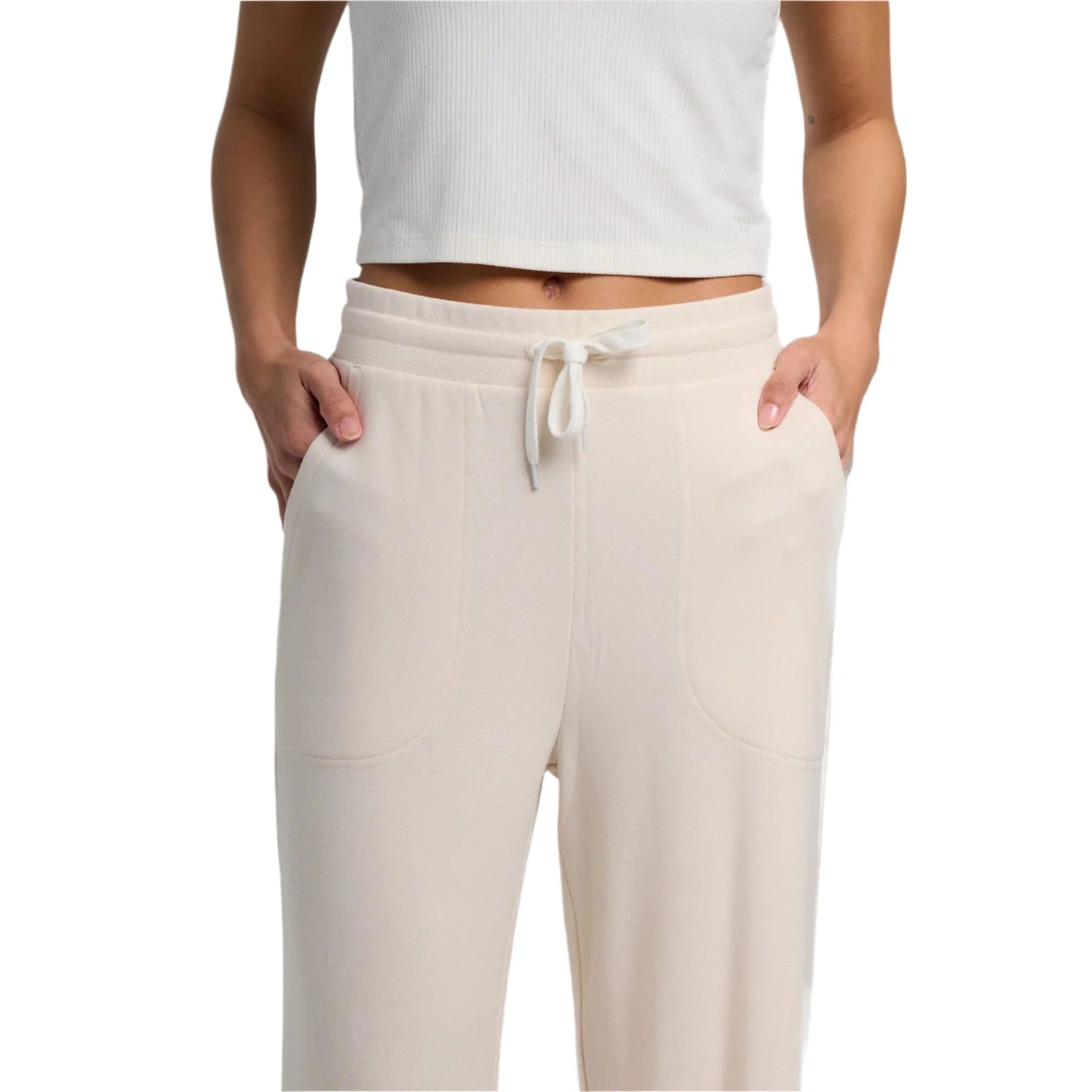 Women’s Bamboo Lightweight Fleece Wide Leg Pant Free Fly
