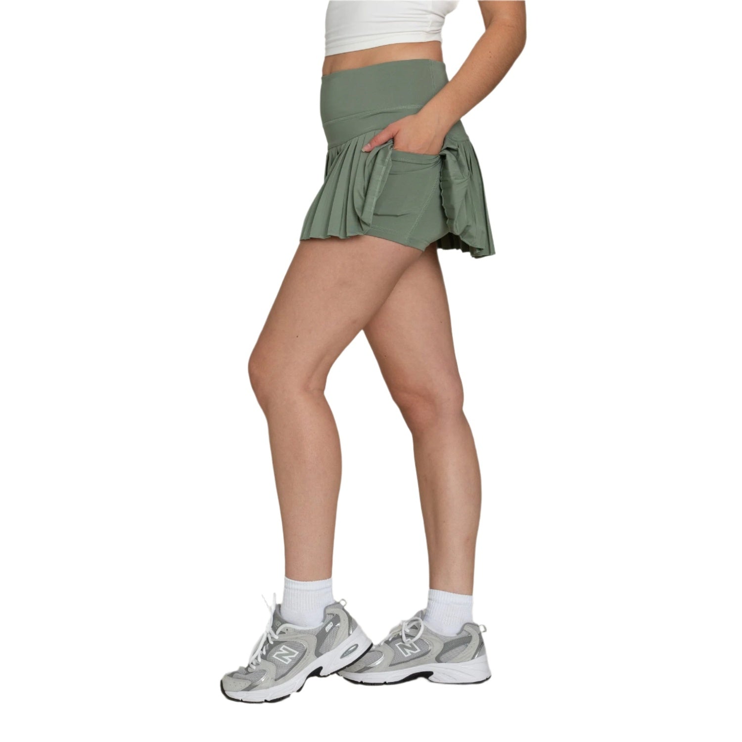 Women’s Pleated Tennis Skirt Gold Hinge