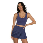 Women’s Pleated Tennis Skirt Gold Hinge