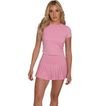 Women’s Pleated Tennis Skirt Gold Hinge