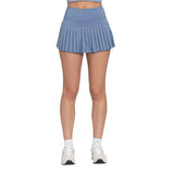 Women’s Pleated Tennis Skirt Gold Hinge - DUSTY BLUE / XS