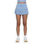 Women’s Pleated Tennis Skirt Gold Hinge - FAIRVIEW BLUE / XS