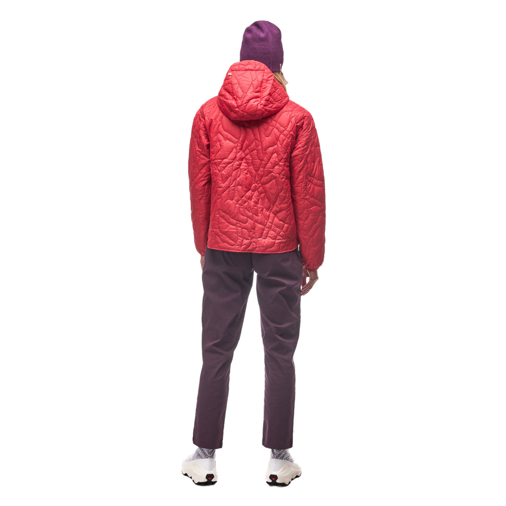 Women's Estil Jacket in Tomato, on model back
