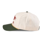 Miller High Life Scottie Hat in Ivory/Dark Green, side