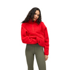 Women's Pieper Fleece in Rouge, on model close