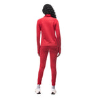 Women's Tenzo Full Zip Top in Tomato, on model back