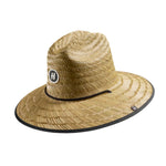 UPF 50+ Lifeguard Straw Hat Hemlock - SOLID BLACK