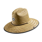 UPF 50+ Lifeguard Straw Hat Hemlock - SOLID BLACK