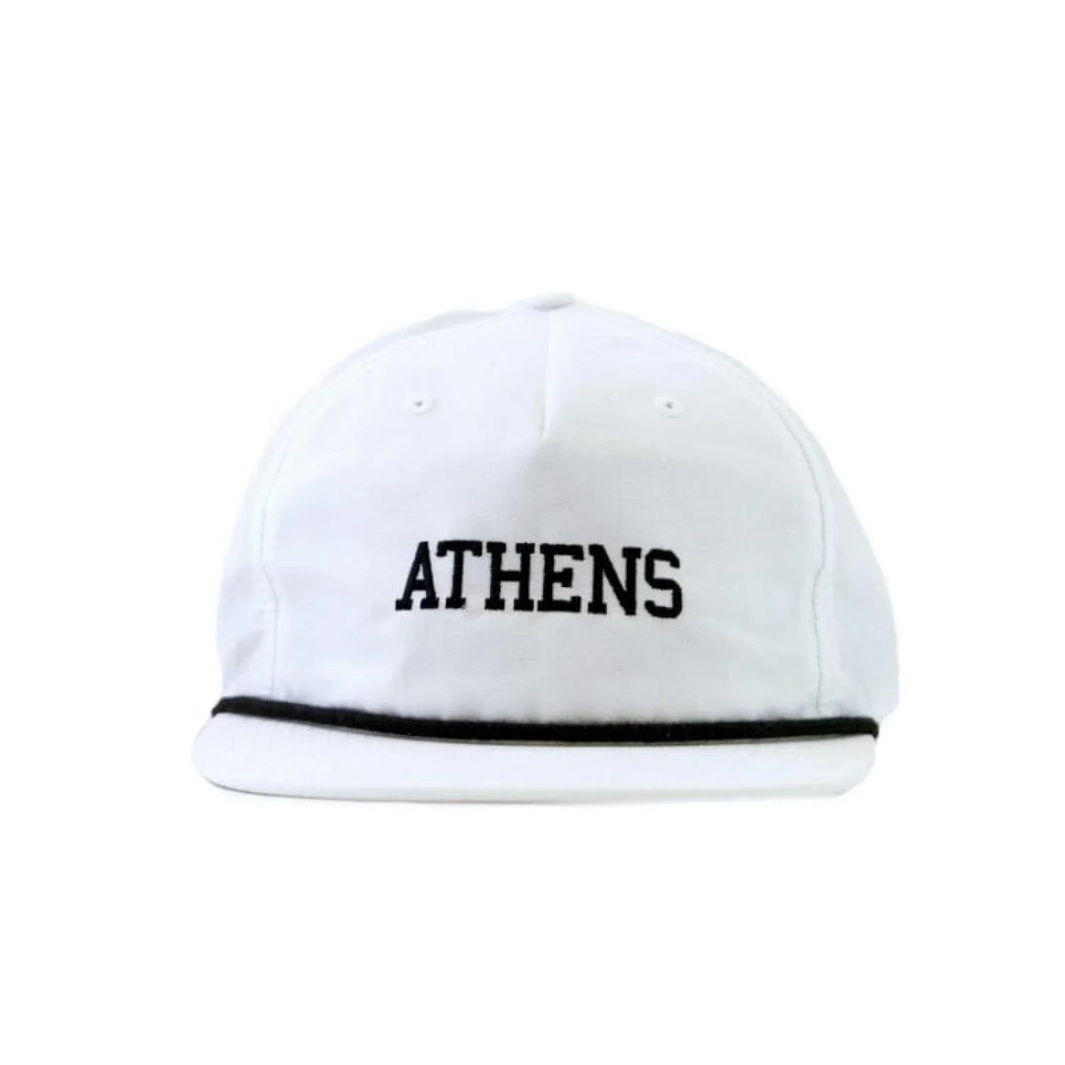 Athens Rope Hat - White with Black High Country Outfitters