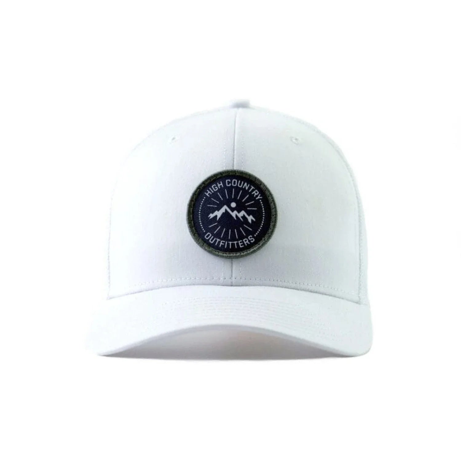 HC Circle Sunrise Trucker | Solid White High Country