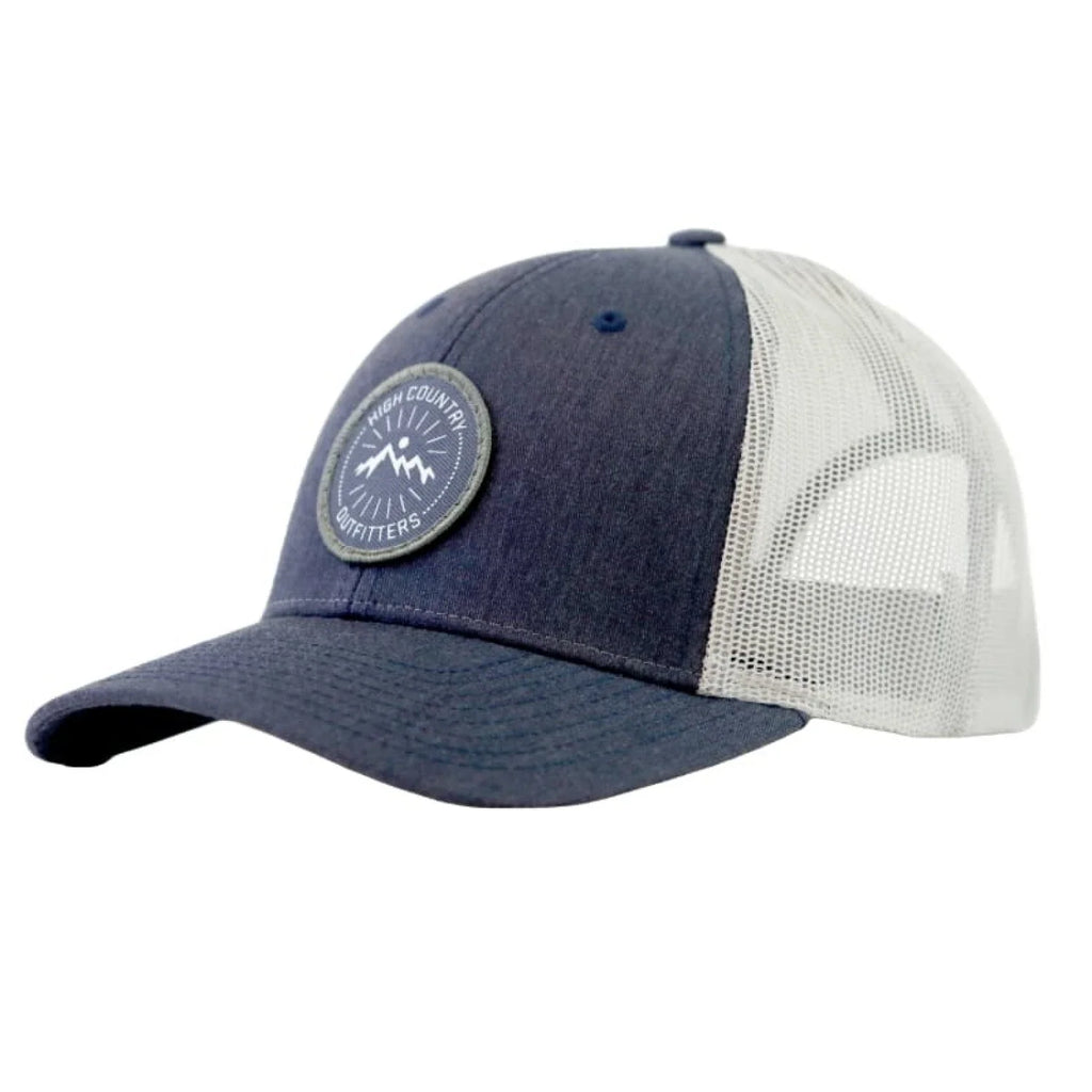 HC Circle Sunrise Trucker | Split Navy High Country