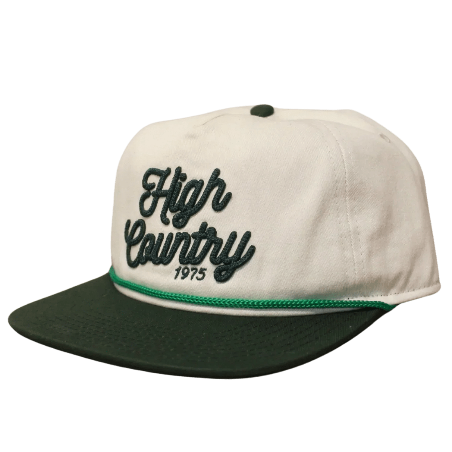 HC Rope Stitch Hat High Country Outfitters - CREAM|FOREST