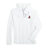 Men’s Hoppin Ribbed Knit Performance Hoodie UGA johnnie-O
