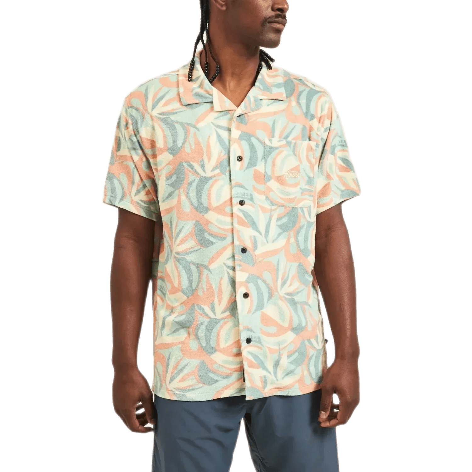 Men’s Palapa Terry Shirt Howler Bros - MONSTERA MASH