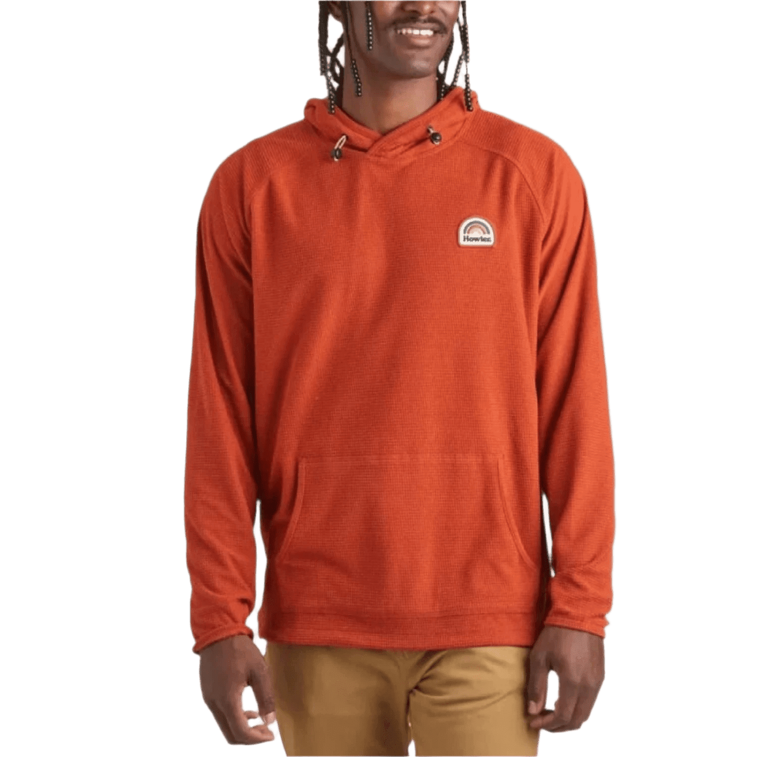 Men’s Palo Duro Grid Fleece Hoodie Howler Bros - CINNAMON