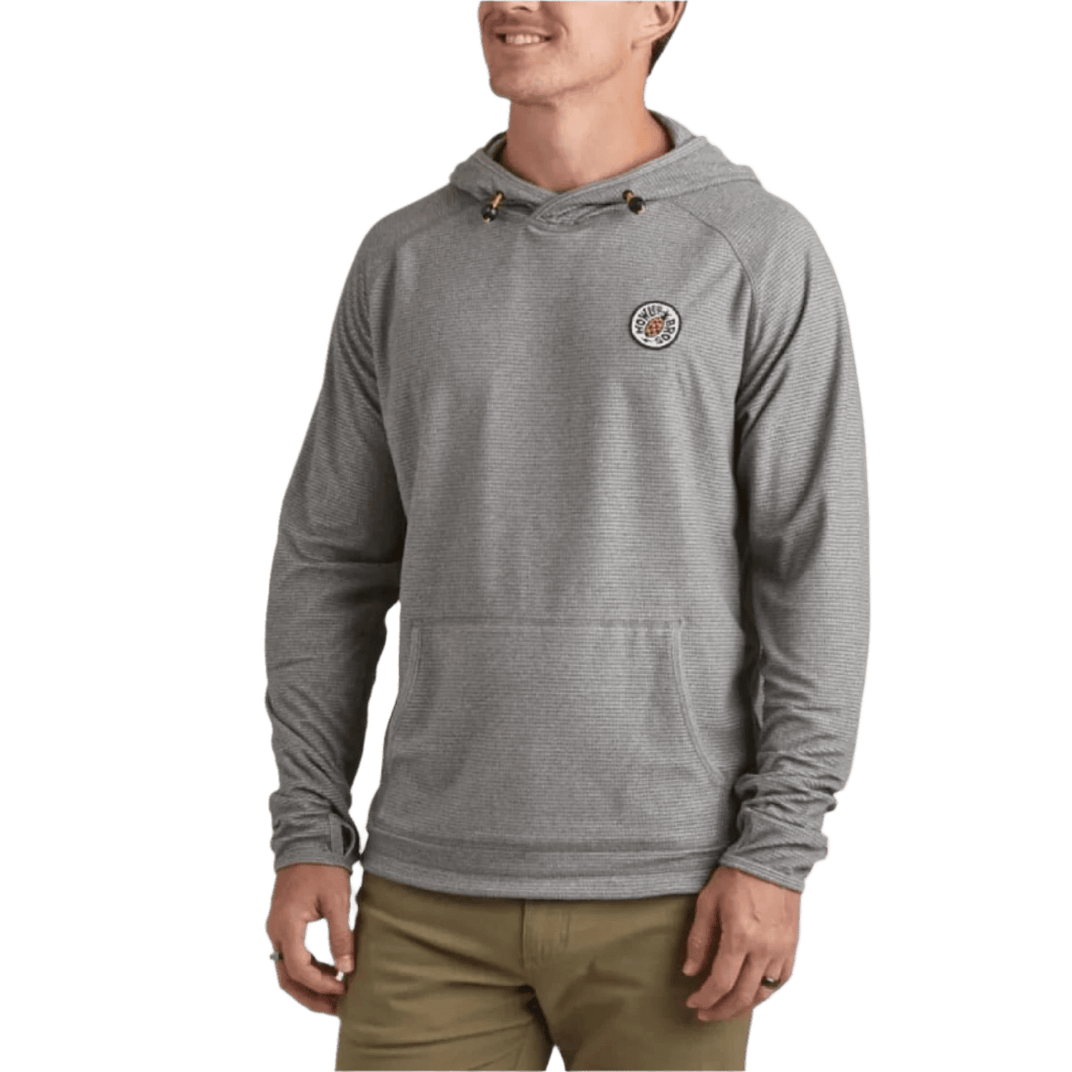 Men’s Palo Duro Grid Fleece Hoodie Howler Bros - DEEP GREY