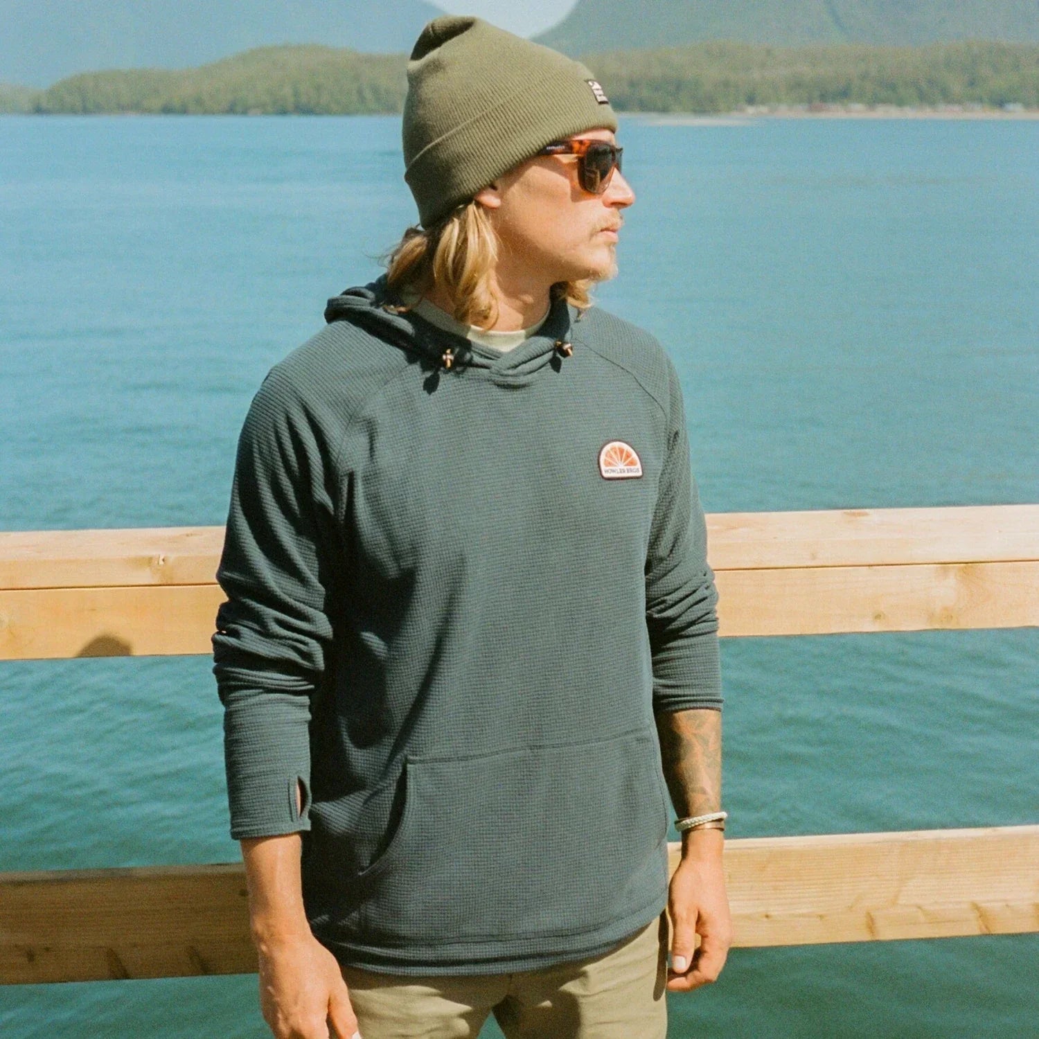 Men’s Palo Duro Grid Fleece Hoodie Howler Bros