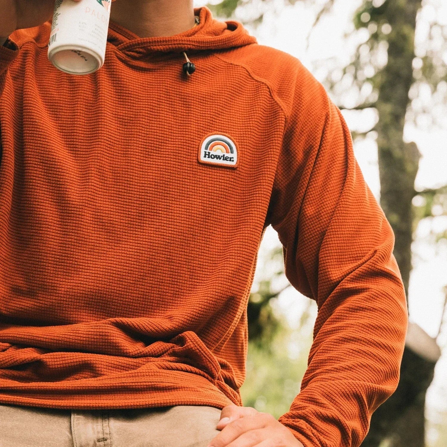 Men’s Palo Duro Grid Fleece Hoodie Howler Bros