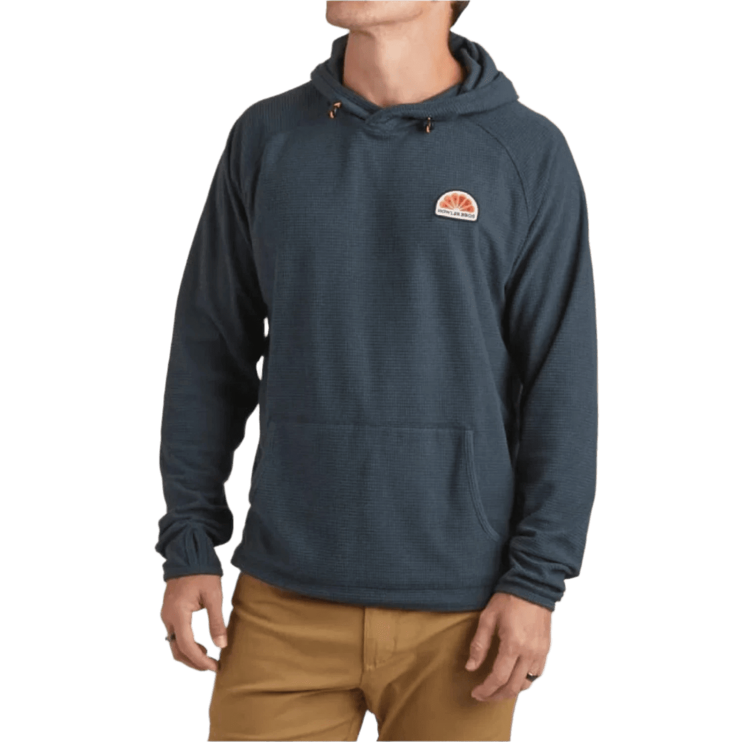 Men’s Palo Duro Grid Fleece Hoodie Howler Bros - NAVAL BLUE