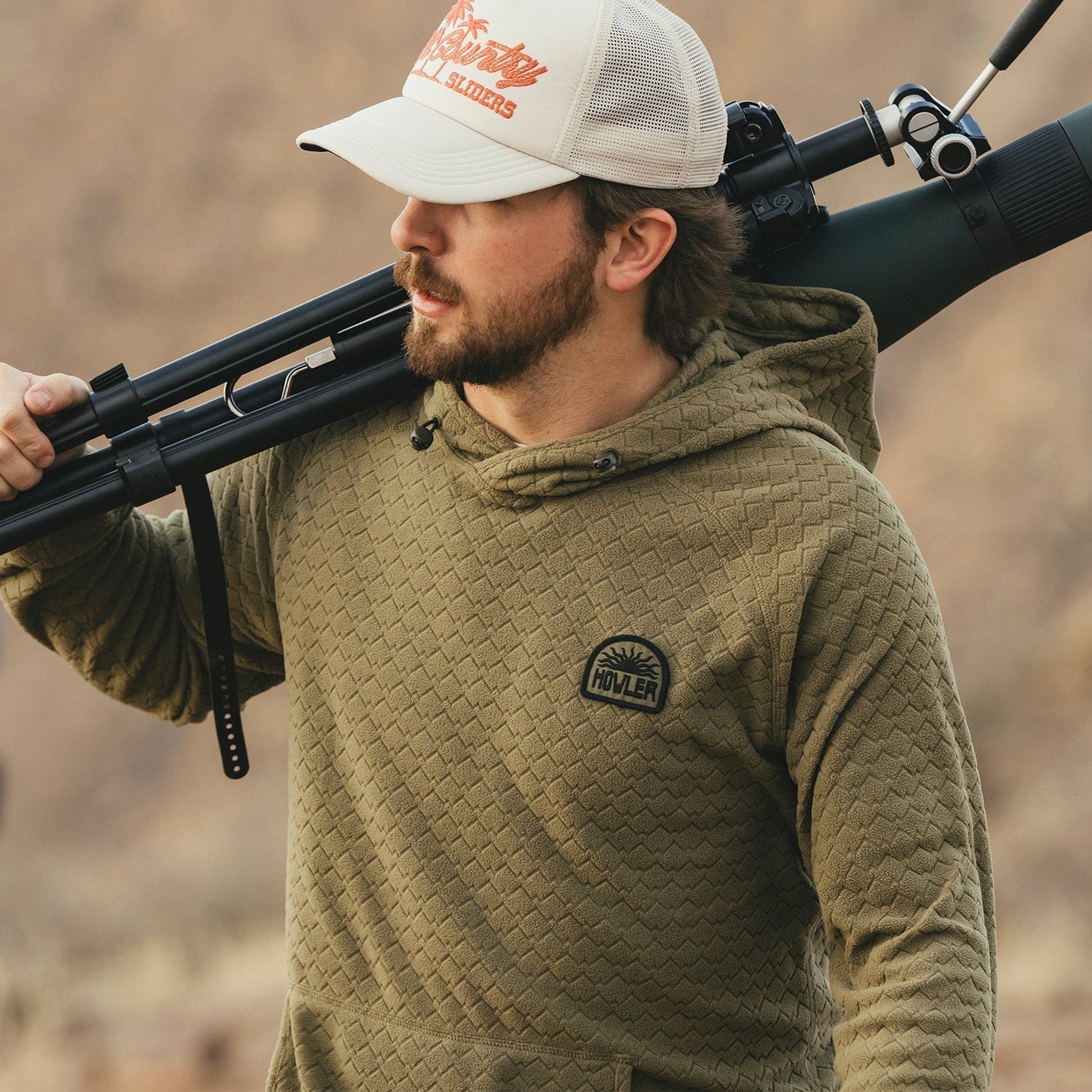 Men’s Palo Duro Grid Fleece Hoodie Howler Bros