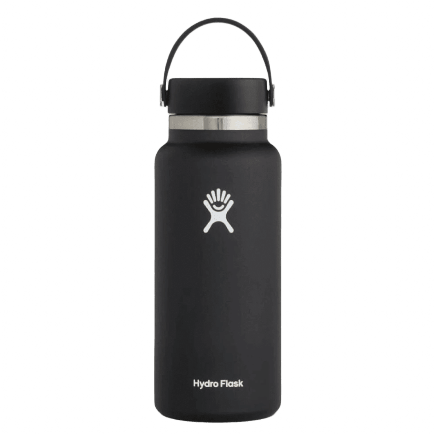 32 oz Wide Mouth 2.0 with Flex Cap Hydro Flask - BLACK