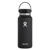 32 oz Wide Mouth 2.0 with Flex Cap Hydro Flask - BLACK
