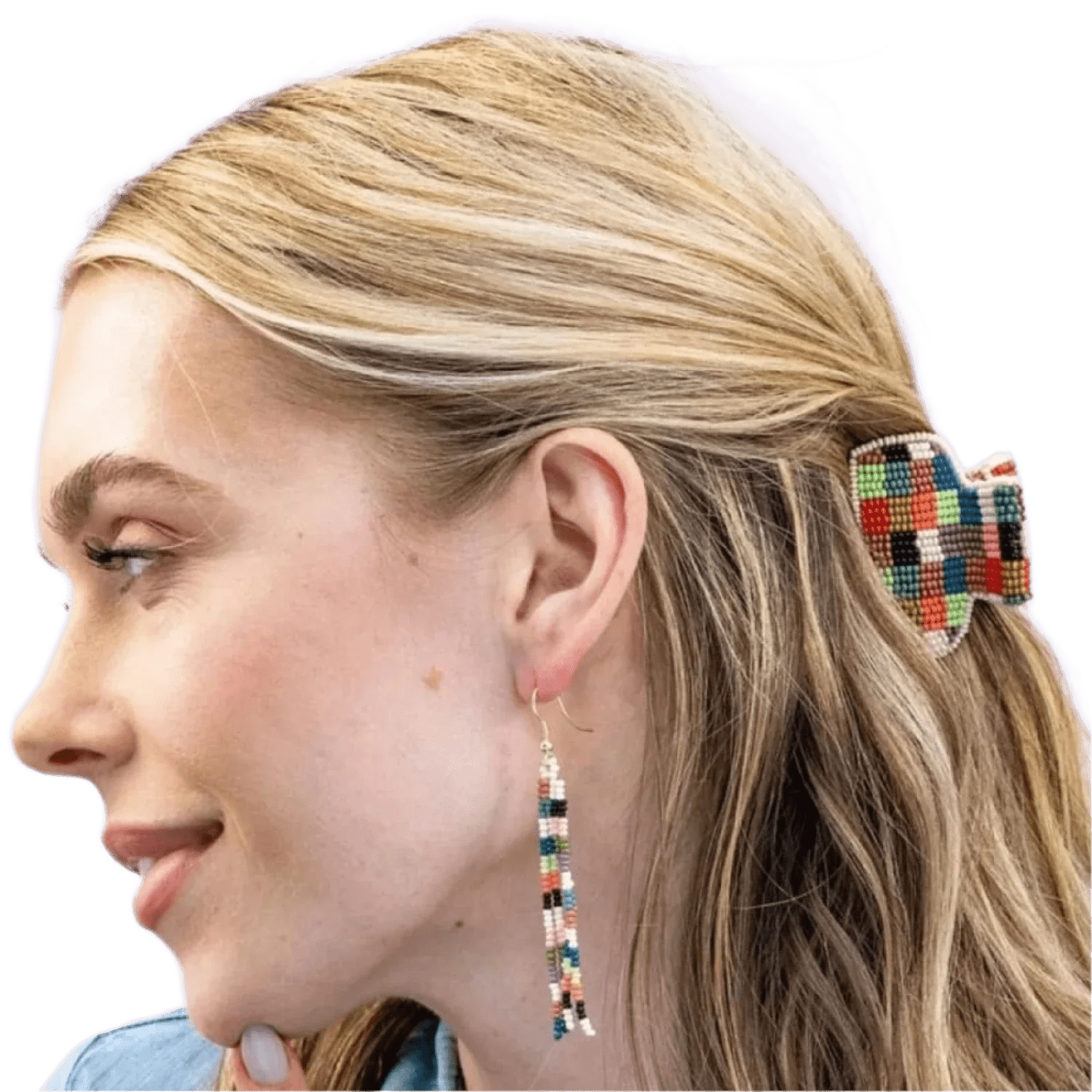 Gia Hair Clip Petite Ink + Alloy