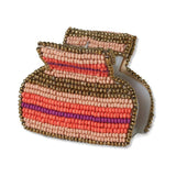 Gia Hair Clip Petite Ink + Alloy - STRIPES JAIPUR