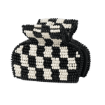 Gia Hair Clip Petite Ink + Alloy - BLACK WHITE