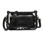 Jessica Clear Crossbody Jen & Co - BLACK