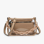 Jessica Clear Crossbody Jen & Co - TAUPE