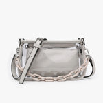 Jessica Clear Crossbody Jen & Co - GREY