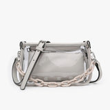 Jessica Clear Crossbody Jen & Co - GREY