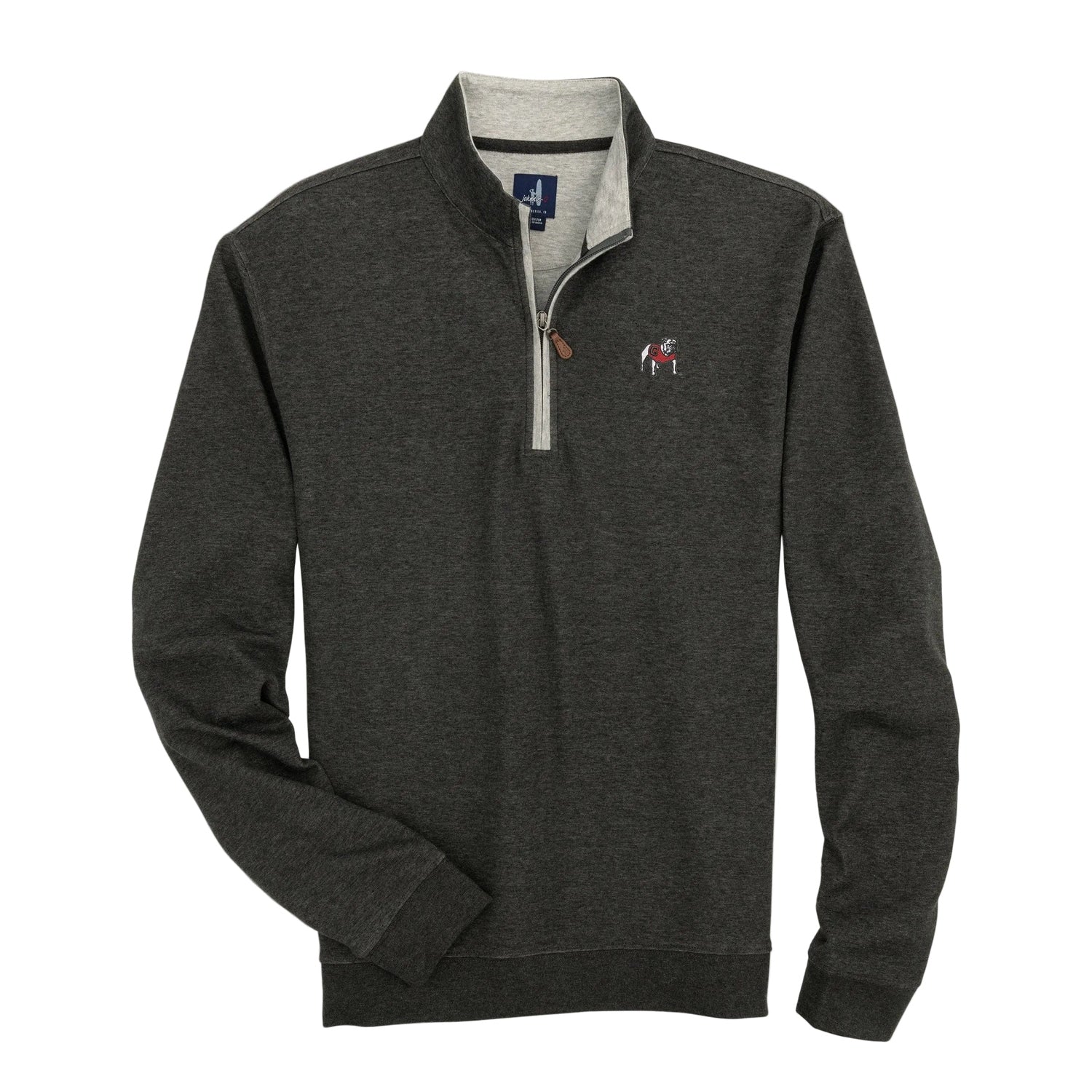 Men’s UGA Sully Quarter Zip Pullover johnnie-O - HEATHER