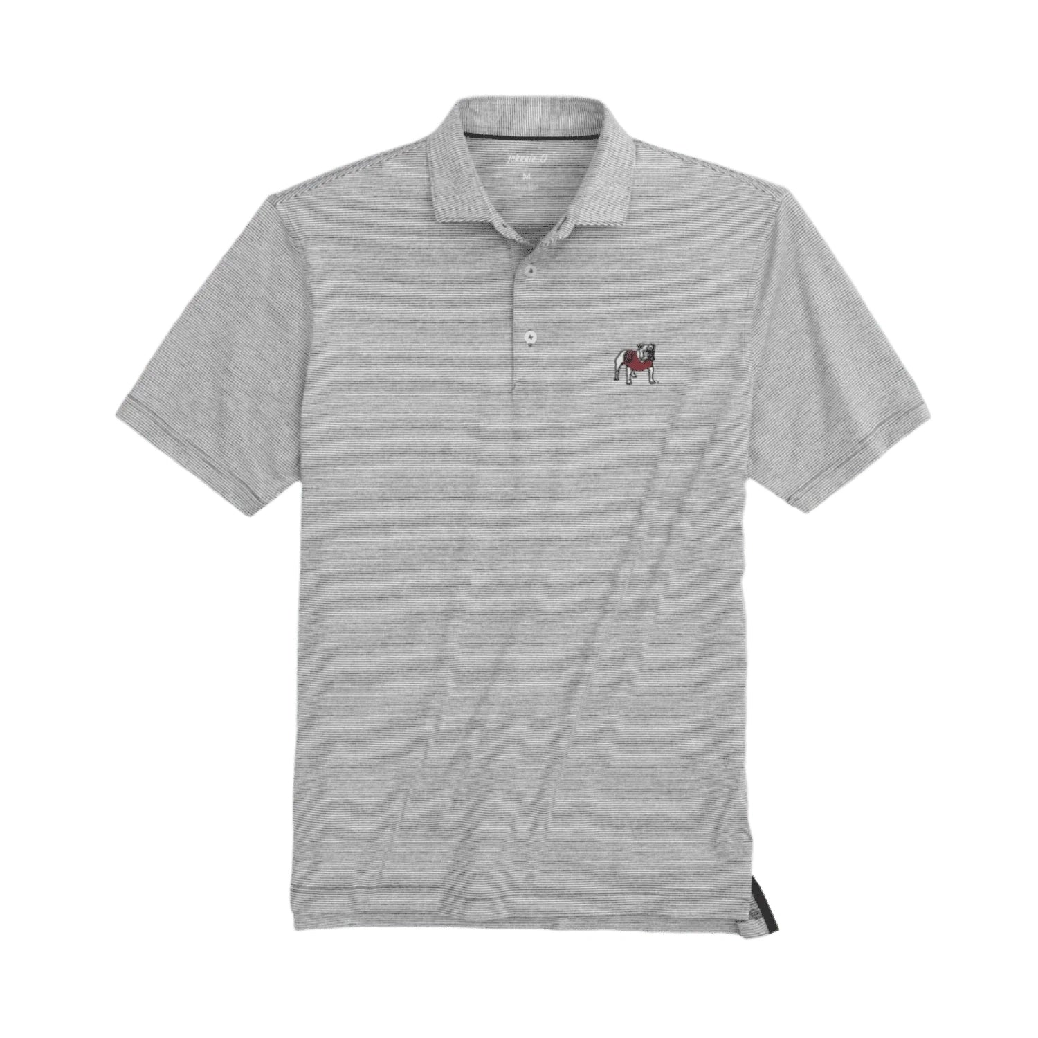 Lyndonn UGA Striped Jersey Performance Polo johnnie-O