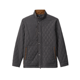 Men’s Juno Quilted Snap Jacket johnnie-O - DARK GRAY / S