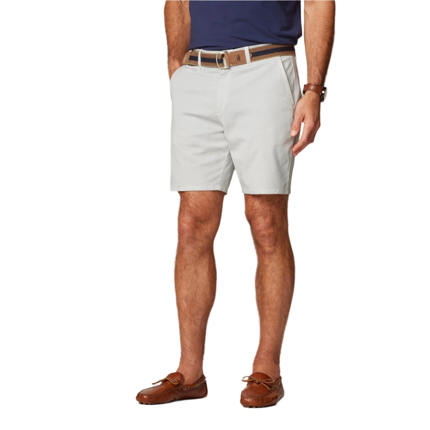Men’s Nassau Cotton Blend Shorts johnnie-O - CHROME / 30