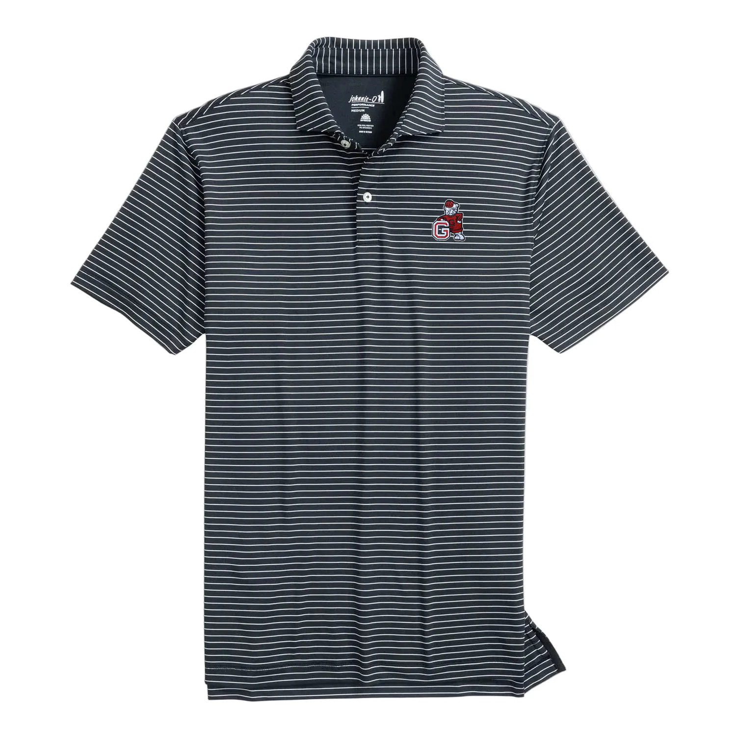 Men’s Georgia Beau Striped Performance Jersey Polo