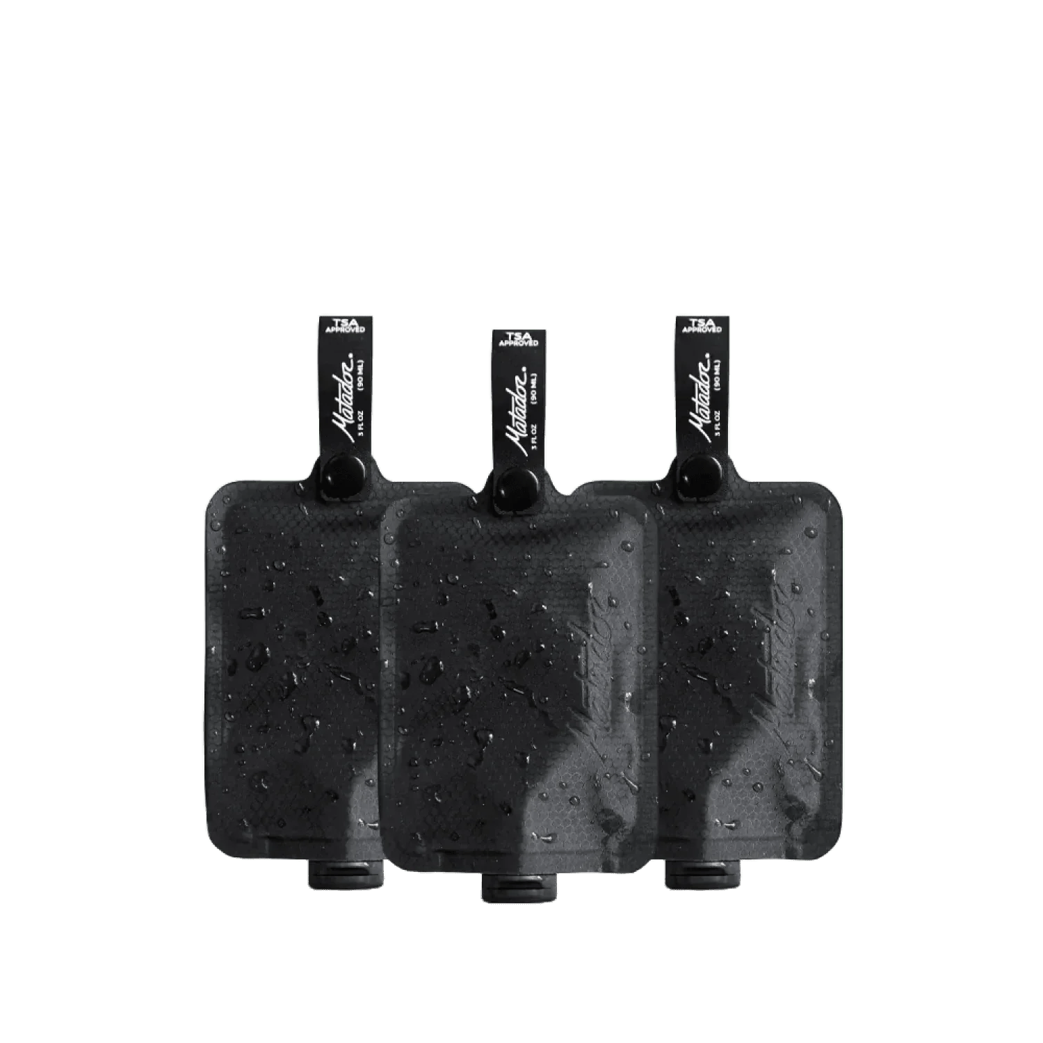 FlatPak™ Toiletry Bottle 3-Pack Matador - CHARCOAL