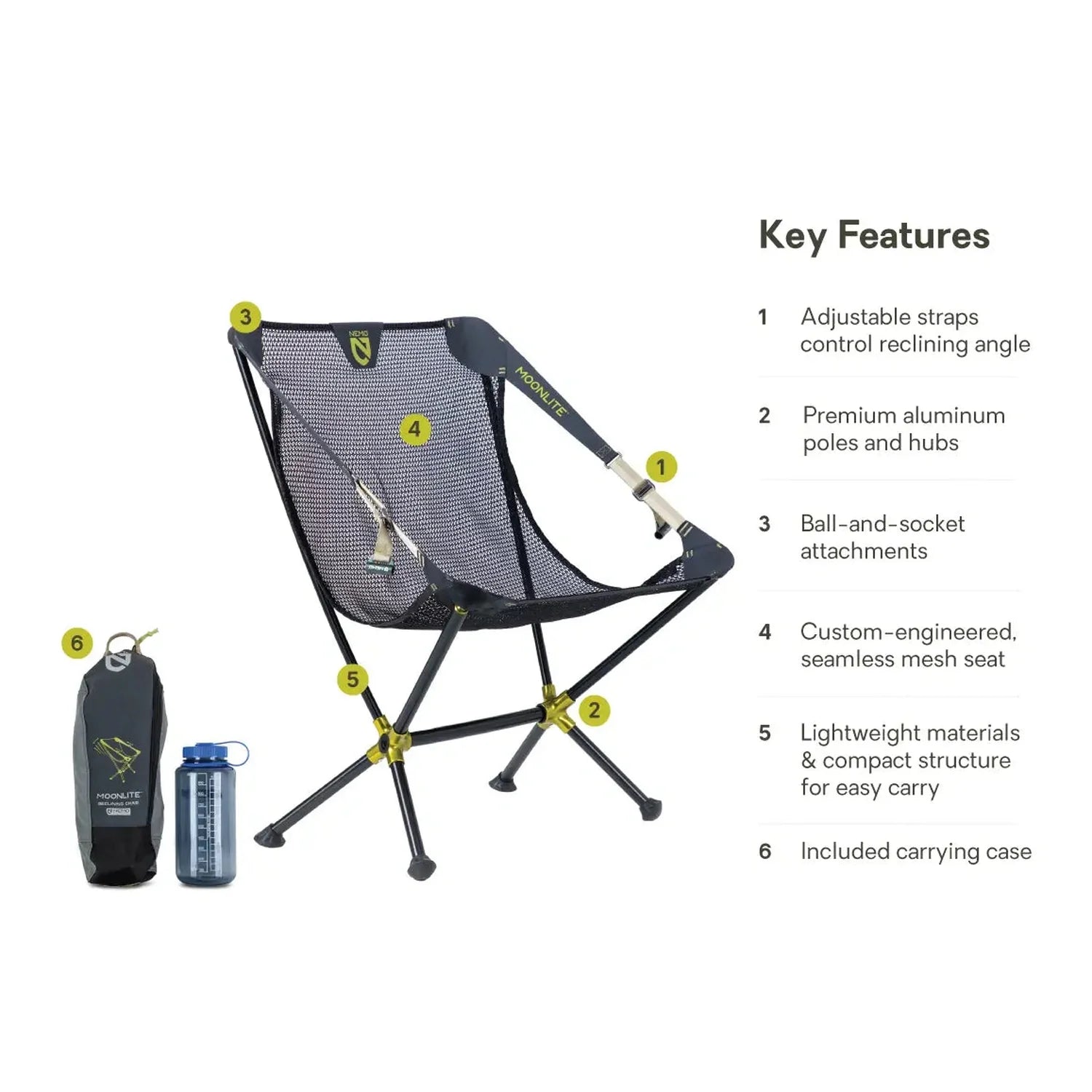 MoonLite Reclining Camp Chair Nemo