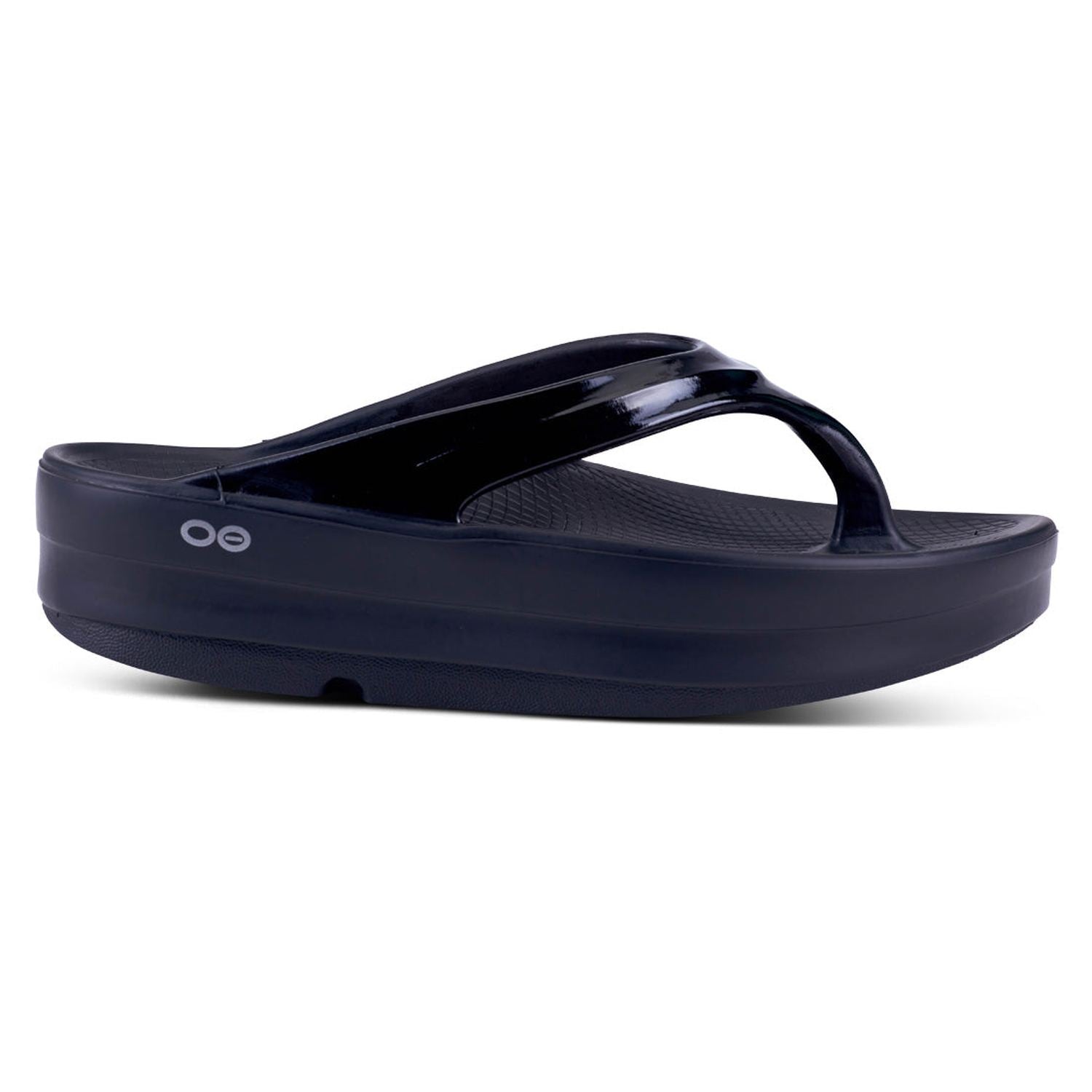 Women’s Oomega Oolala Thong Sandal OOFOS - BLACK / 6