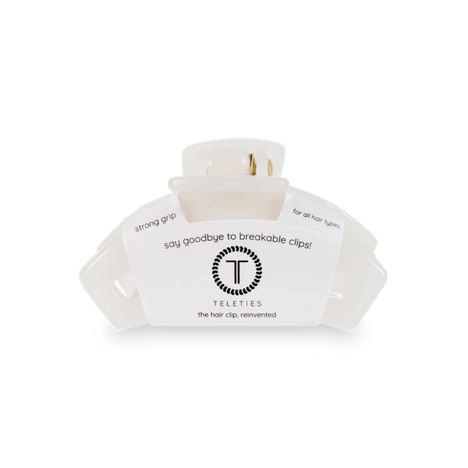 Hair Clip Teleties - OPEN COCONUT WHITE / PETITE